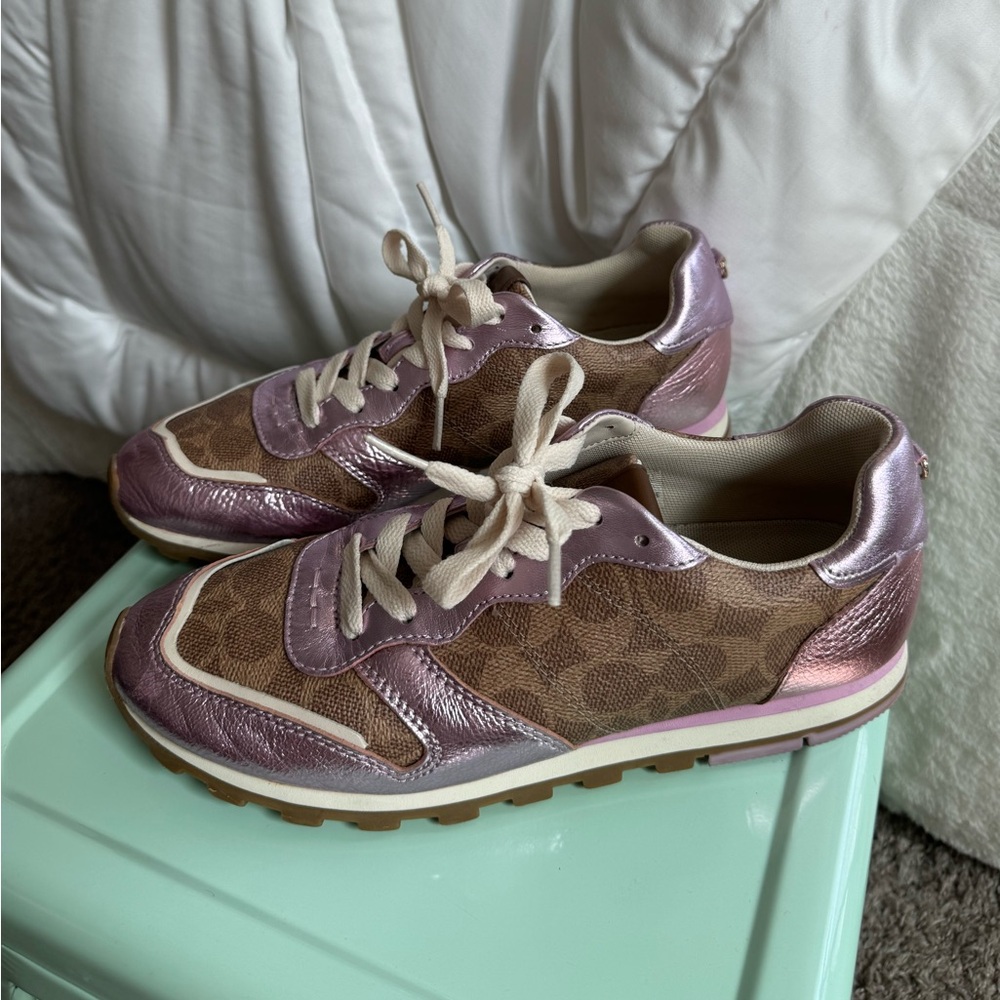 Coach C118 Runner sneakers/Brown-Pink